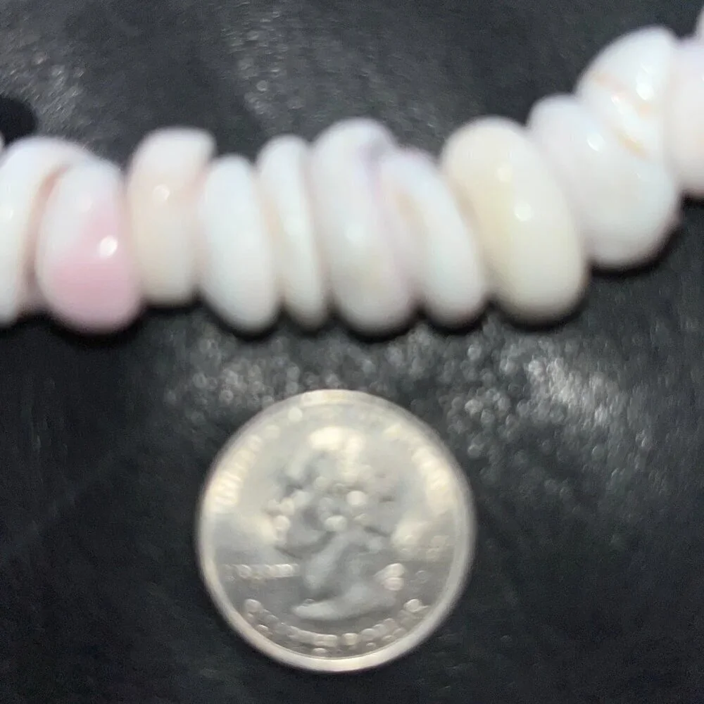 VINTAGE HAWAIIAN GENUINE PUKA SHELL NECKLACE EXTRA LARGE SHELLS  20